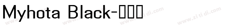 Myhota Black字体转换